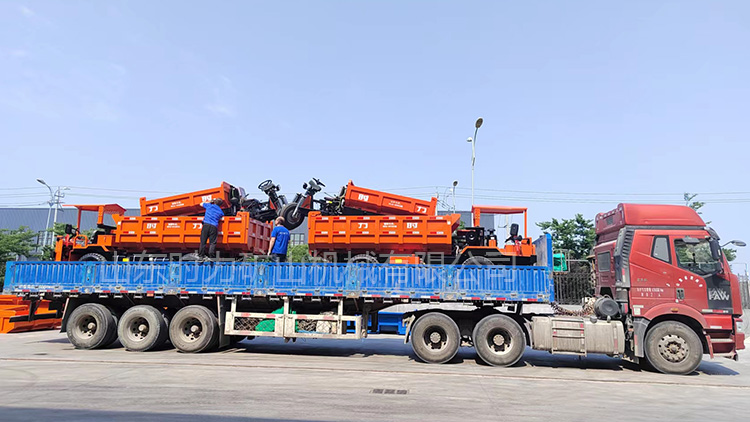兩臺載重10噸礦安車，兩臺載重4噸礦用柴油三輪車發(fā)貨山西大同某礦區(qū)